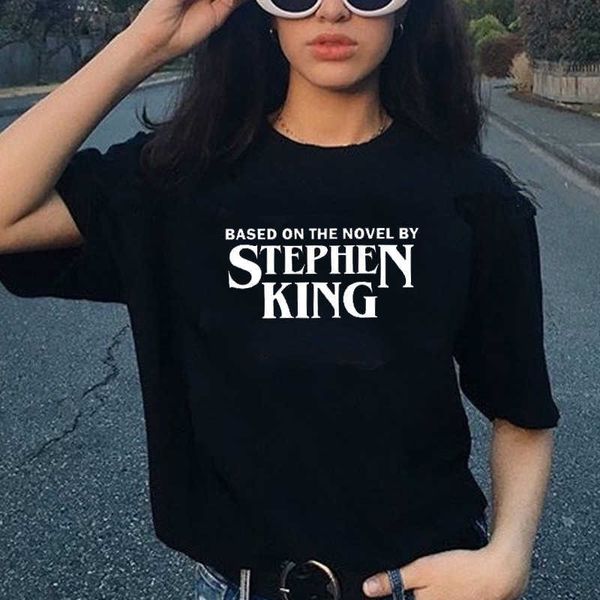 women's t-shirt based on the novel by stephen king t shirt - horror shirt fashion halloween shirt losers club vintage shirt horror fan, White
women's t-shirt based on the novel by stephen king t shirt - horror shirt fashion halloween shirt losers club vintage shirt horror fan, White