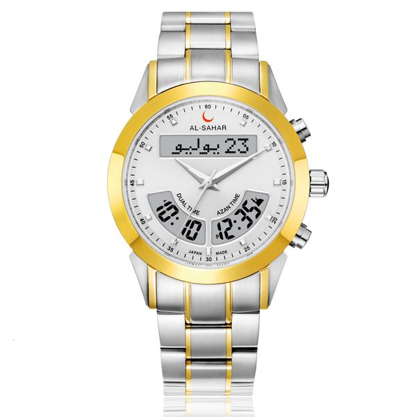 wristwatches luxury islamic men athan watch with automatic mosque prayer reminder auto qibla digital dual time azan clock as p012ttgw ttgb 2, Slivery;brown
wristwatches luxury islamic men athan watch with automatic mosque prayer reminder auto qibla digital dual time azan clock as p012ttgw ttgb 2, Slivery;brown