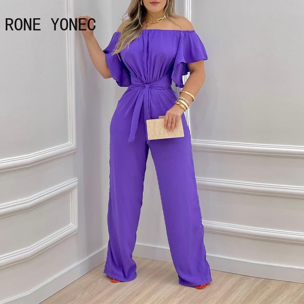 women's jumpsuits rompers women elegant solid short ruffle sleeves slash collar lace up straight leg casual working jumpsuit 230223, Black;white
women's jumpsuits rompers women elegant solid short ruffle sleeves slash collar lace up straight leg casual working jumpsuit 230223, Black;white