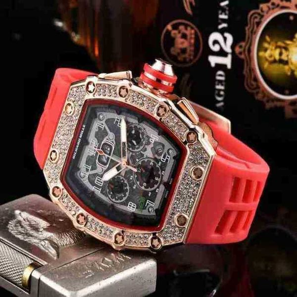 silicone luxury mens mechanics watch richa trendy man personalized ceramic wine bucket multifunctional milles tape carbon fiber mjn9, Black;brown
silicone luxury mens mechanics watch richa trendy man personalized ceramic wine bucket multifunctional milles tape carbon fiber mjn9, Black;brown