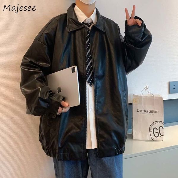 men's jackets men pu motorcycle autumn zip up windproof handsome vintage turn down collar coats harajuku loose m 3xl outerwear homme 23, Black;brown
men's jackets men pu motorcycle autumn zip up windproof handsome vintage turn down collar coats harajuku loose m 3xl outerwear homme 23, Black;brown