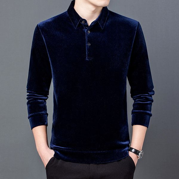 men's polos burgundy red velvet mens shirts large sizes blue cozy velour blouse claret t with collar grey black warmed shirt for men 23, White;black
men's polos burgundy red velvet mens shirts large sizes blue cozy velour blouse claret t with collar grey black warmed shirt for men 23, White;black