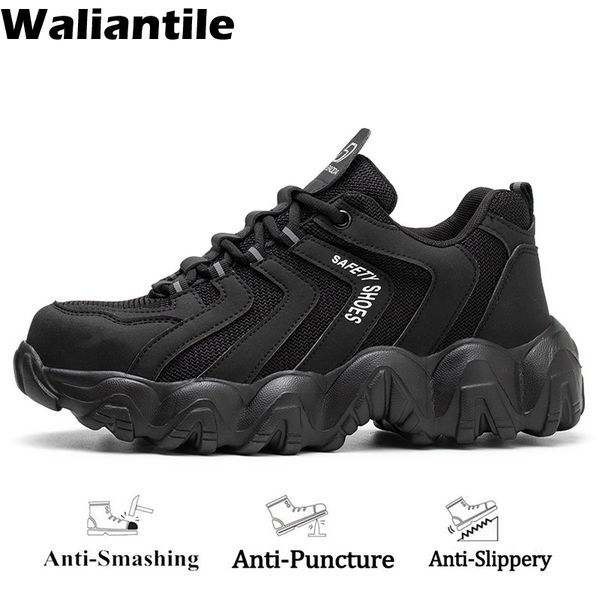boots waliantile fashion work shoes for men women anti-smashing steel toe industrial safety man puncture proof non-slip sneakers 230223, Black
boots waliantile fashion work shoes for men women anti-smashing steel toe industrial safety man puncture proof non-slip sneakers 230223, Black