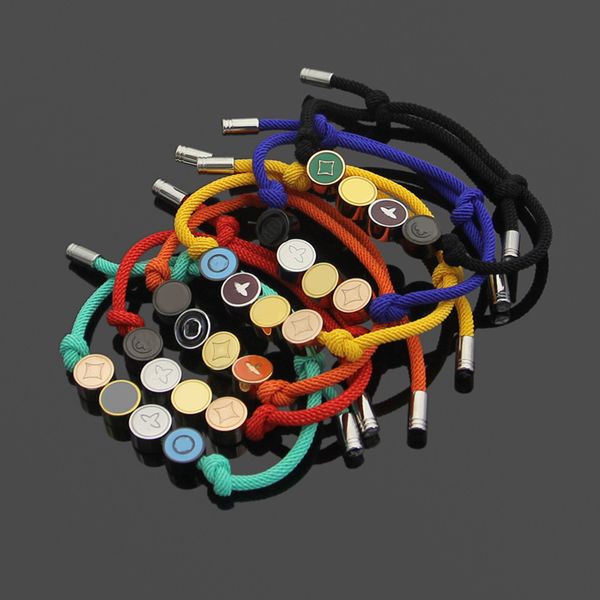 chain bracelets designers jewellery luxury bangle letter v colorful dripping oil four-leaf flower round brand pull string bangles for mens f, Golden;silver
chain bracelets designers jewellery luxury bangle letter v colorful dripping oil four-leaf flower round brand pull string bangles for mens f, Golden;silver
