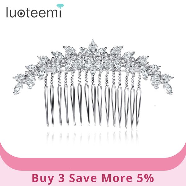 wedding hair jewelry luoteemi flower cubic zirconia comb vintage style elegant women cz bride accessories engagement ceremony gift 230223, Slivery;golden
wedding hair jewelry luoteemi flower cubic zirconia comb vintage style elegant women cz bride accessories engagement ceremony gift 230223, Slivery;golden