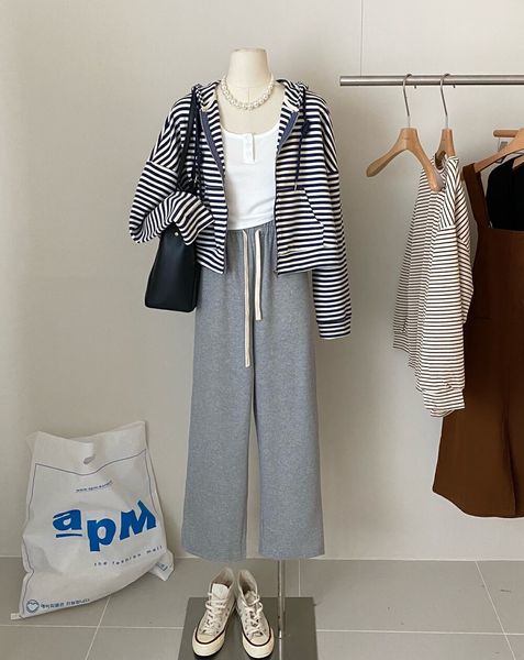 women's hoodies sweatshirts striped hooded sweater cardigan knitted vest high waist wide leg pants sports casual slim threepiece suit w, Black
women's hoodies sweatshirts striped hooded sweater cardigan knitted vest high waist wide leg pants sports casual slim threepiece suit w, Black