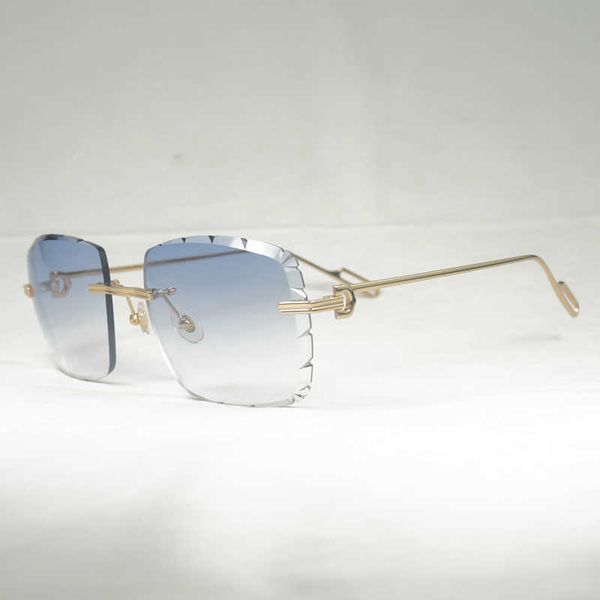 new diamond cut sunglasses men vintage oversize retro metal shades women goggles for outdoor rimless eyewear new fashion factory sun glasses, White;black
new diamond cut sunglasses men vintage oversize retro metal shades women goggles for outdoor rimless eyewear new fashion factory sun glasses, White;black