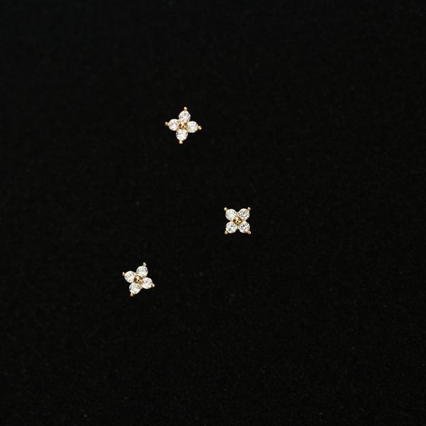 stud goldtutu 14k solid gold floret crystal stud earring mini dainty women minimal simple style gift bridesmaid 230223, Golden;silver
stud goldtutu 14k solid gold floret crystal stud earring mini dainty women minimal simple style gift bridesmaid 230223, Golden;silver