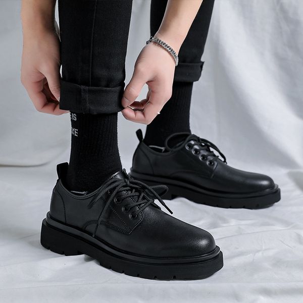dress shoes male oxfords casual business leather luxury design men lace up flat formal genuine flats zapatos de hombre 230223, Black
dress shoes male oxfords casual business leather luxury design men lace up flat formal genuine flats zapatos de hombre 230223, Black
