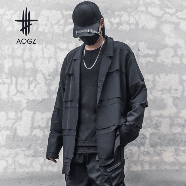 men s jackets aogz techwear tactical men coat casual loose lapel collar blazer draped outwear punk high streetwear autumn 230223, Black;brown
men s jackets aogz techwear tactical men coat casual loose lapel collar blazer draped outwear punk high streetwear autumn 230223, Black;brown