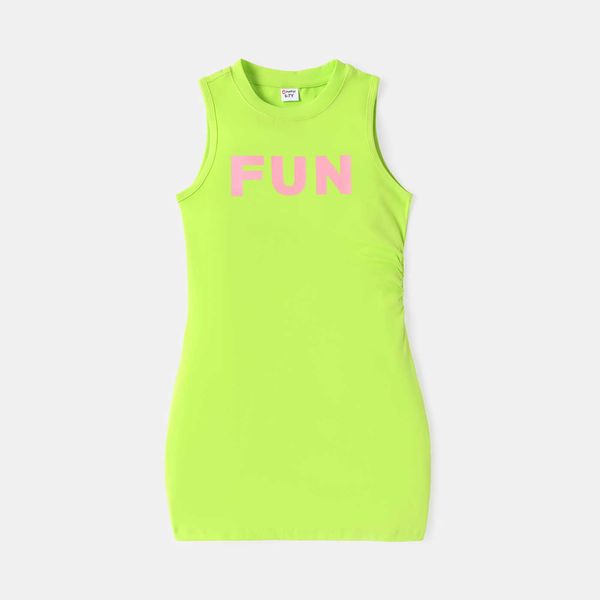 girl's dresses kid girl letter print ruched sleeveless cotton dress z0223, Red;yellow
girl's dresses kid girl letter print ruched sleeveless cotton dress z0223, Red;yellow