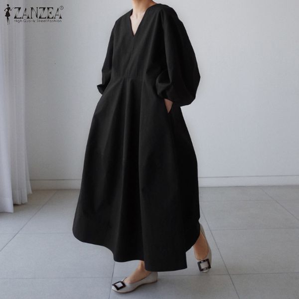 casual dresses retro solid maxi dress womens autumn sundress zanzea puff sleeve baggy vestidos female v neck robe oversized 230223, Black;gray
casual dresses retro solid maxi dress womens autumn sundress zanzea puff sleeve baggy vestidos female v neck robe oversized 230223, Black;gray
