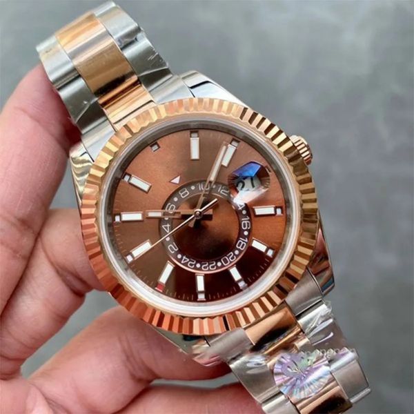 41mm sky-dweller small dial date mens watch designer automatic watch rose watches calendar set gift stainless steel montre de luxurys origin, Slivery;brown
41mm sky-dweller small dial date mens watch designer automatic watch rose watches calendar set gift stainless steel montre de luxurys origin, Slivery;brown