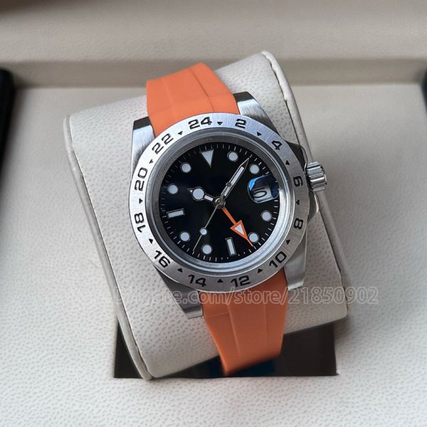 dseiger watches explorer ii 226570 men watch automatic movement rubber strap band 42mm with asia 2813 modified white dial black bezel oyster, Slivery;brown
dseiger watches explorer ii 226570 men watch automatic movement rubber strap band 42mm with asia 2813 modified white dial black bezel oyster, Slivery;brown