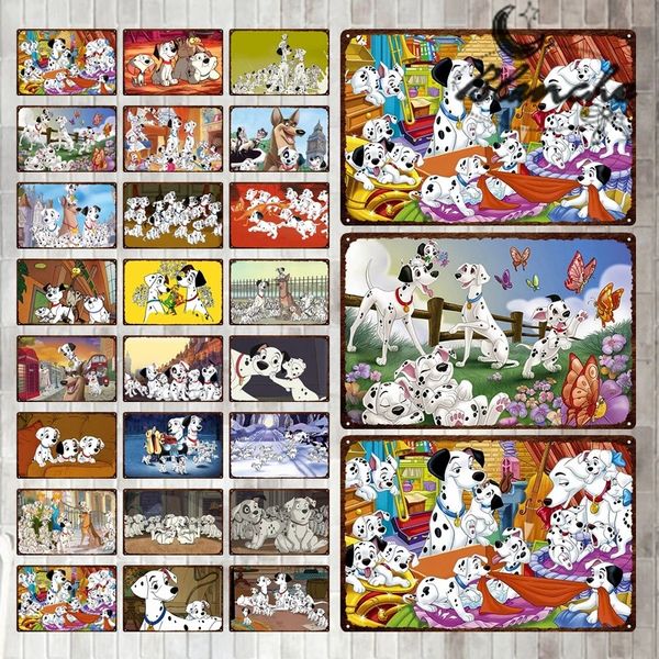 metal painting 101 dalmatians cartoon movie cute dogs sign tin iron plate rust wall art poster for fans living room home decor 30x20cm
metal painting 101 dalmatians cartoon movie cute dogs sign tin iron plate rust wall art poster for fans living room home decor 30x20cm