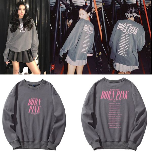 women's hoodies sweatshirts ink hoodie born pink vocal concert same cotton hooded sweatshirt k pop women's clothing 230223, Black
women's hoodies sweatshirts ink hoodie born pink vocal concert same cotton hooded sweatshirt k pop women's clothing 230223, Black