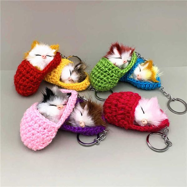 key rings cute sleeping cat key chain slippers cat plush bag pendant car keychains simulation animal small gift pom keychain j230222, Slivery;golden
key rings cute sleeping cat key chain slippers cat plush bag pendant car keychains simulation animal small gift pom keychain j230222, Slivery;golden