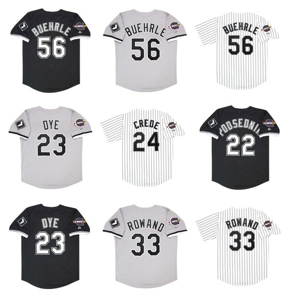 mark buehrle 2005 world series chicago throwback white sox baseball jersey jermaine dye joe crede scott podsednik aaron rowand white grey bl, Blue;black
mark buehrle 2005 world series chicago throwback white sox baseball jersey jermaine dye joe crede scott podsednik aaron rowand white grey bl, Blue;black