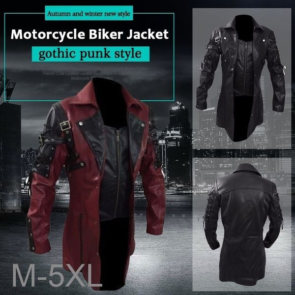 mens jackets medieval retro autumn and winter gothic street motorcycle pu leather punk slim stitching 230222, Black;brown
mens jackets medieval retro autumn and winter gothic street motorcycle pu leather punk slim stitching 230222, Black;brown
