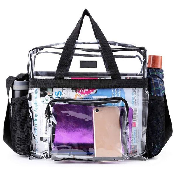 waist bags 1pc transparent pvc shoulder bag large capacity clear with front pocket stadium approved sports travel shopping handbag 230223
waist bags 1pc transparent pvc shoulder bag large capacity clear with front pocket stadium approved sports travel shopping handbag 230223