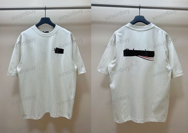 xinxinbuy men designer tee t shirt 23ss paris destroyed gaffer letter print short sleeve cotton women white black khaki grey xs-2xl, Black;brown
xinxinbuy men designer tee t shirt 23ss paris destroyed gaffer letter print short sleeve cotton women white black khaki grey xs-2xl, Black;brown