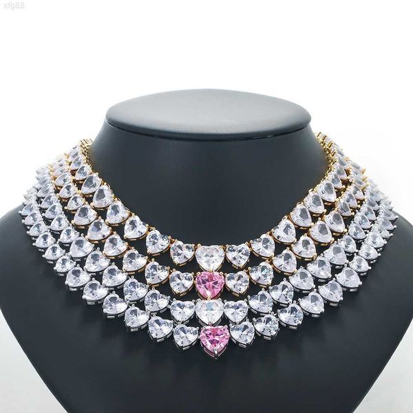 copper gold plated hip hop full diamond heart link choker necklace cubic zirconia tennis chain for women men, Silver
copper gold plated hip hop full diamond heart link choker necklace cubic zirconia tennis chain for women men, Silver