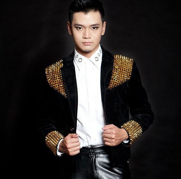 men's suits blazers men style fashion black red male singer dj slim gentleman party ds costume rivets blazer dancing jazz jacket coat 2, White;black
men's suits blazers men style fashion black red male singer dj slim gentleman party ds costume rivets blazer dancing jazz jacket coat 2, White;black