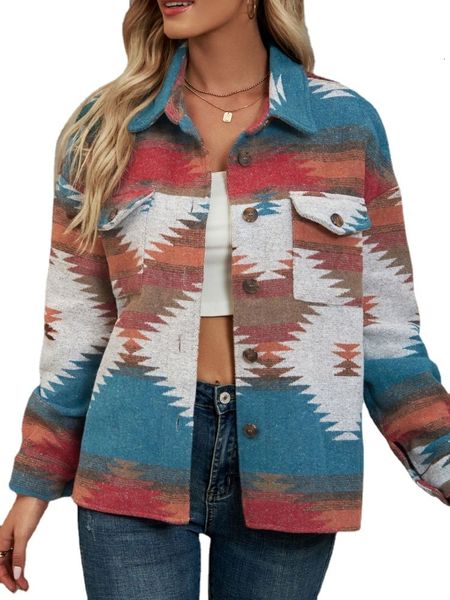 women's jackets long sleeve printed lapel button pocket woolen jacket 230223, Black;brown
women's jackets long sleeve printed lapel button pocket woolen jacket 230223, Black;brown