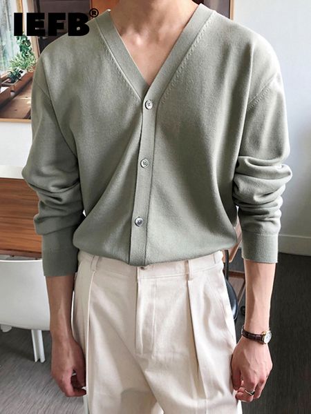 men's sweaters iefb solid color thin vneck knitted casual cardigan 2023 autumn korean style loose simple fashionable 9a2030 230223, White;black
men's sweaters iefb solid color thin vneck knitted casual cardigan 2023 autumn korean style loose simple fashionable 9a2030 230223, White;black