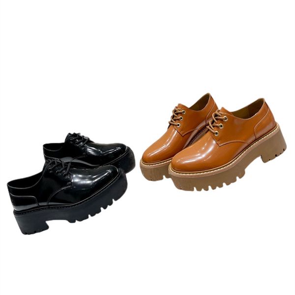 womens spring autumn classic loafer shoes elegant flat platform thich sole genuine leather lace up round toe, Black
womens spring autumn classic loafer shoes elegant flat platform thich sole genuine leather lace up round toe, Black