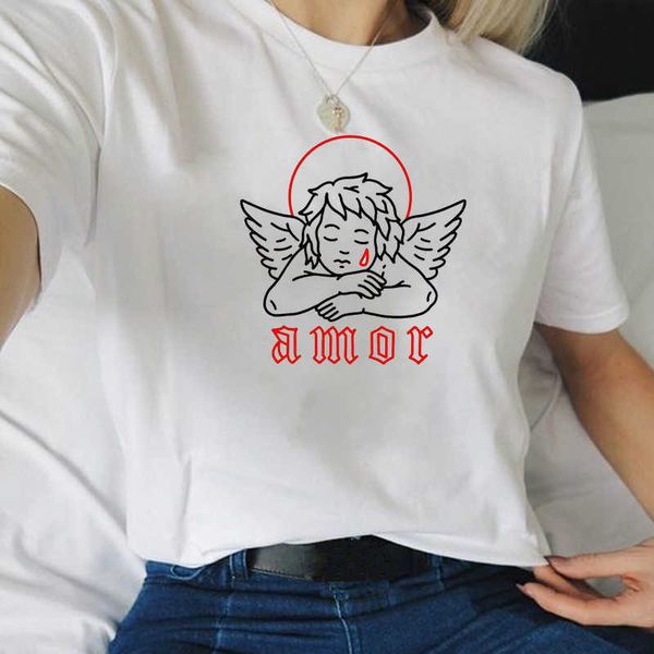 women's t-shirt amor angel cherub graphic tee korean fashion kawaii cute aesthetics white women t-shirt casual funny hipster female tee
women's t-shirt amor angel cherub graphic tee korean fashion kawaii cute aesthetics white women t-shirt casual funny hipster female tee