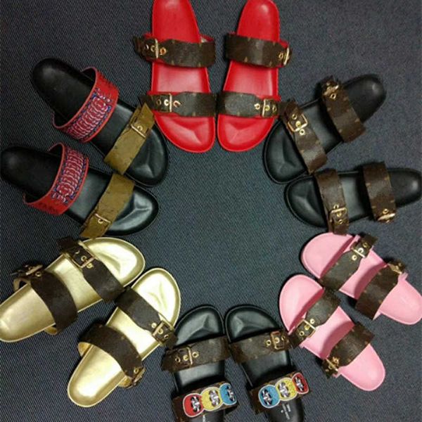 bom dia flat mule slippers designer leather womens sandals 2 straps with adjusted gold buckles women men brown summer old flowers slippers s, Black
bom dia flat mule slippers designer leather womens sandals 2 straps with adjusted gold buckles women men brown summer old flowers slippers s, Black