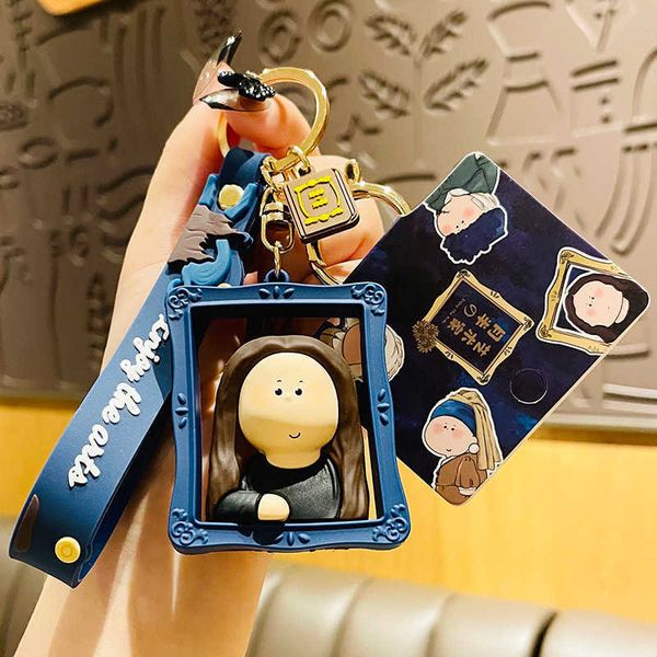 key rings artist van gogh pearl earrings girl doll keychain cartoon mona lisa het meisje met de parel pvc pendant bag accessories jewelry j2, Slivery;golden
key rings artist van gogh pearl earrings girl doll keychain cartoon mona lisa het meisje met de parel pvc pendant bag accessories jewelry j2, Slivery;golden