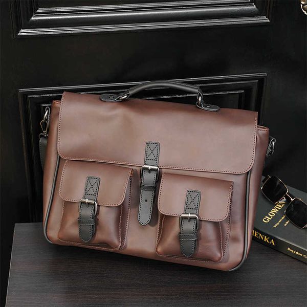 briefcases casual messenger large capacity men's bag fashion shoulder handbag briefcase crazy horse leather bag 230223
briefcases casual messenger large capacity men's bag fashion shoulder handbag briefcase crazy horse leather bag 230223
