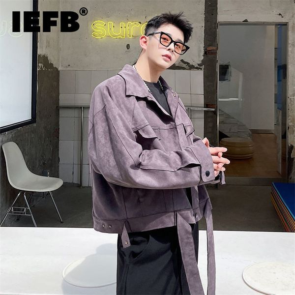 men s jackets iefb korean design short style coat for men hem ribbon suede black grey oversized jjacket 2023 autumn winter 9y9691 230223, Black;brown
men s jackets iefb korean design short style coat for men hem ribbon suede black grey oversized jjacket 2023 autumn winter 9y9691 230223, Black;brown