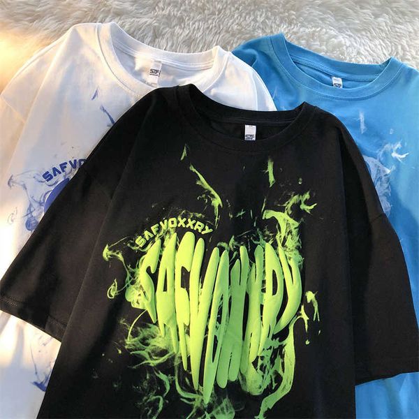 women's t-shirt summer kawaii bear full printed tie-dye short-sleeved t-shirt women oversized loose ins harajuku casual half-sleeved l2, White
women's t-shirt summer kawaii bear full printed tie-dye short-sleeved t-shirt women oversized loose ins harajuku casual half-sleeved l2, White