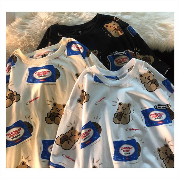 women's t-shirt short-sleeved female new ins salt full-print cartoon animal print letter half-sleeved t-shirt summer loose oversized wo, White
women's t-shirt short-sleeved female new ins salt full-print cartoon animal print letter half-sleeved t-shirt summer loose oversized wo, White