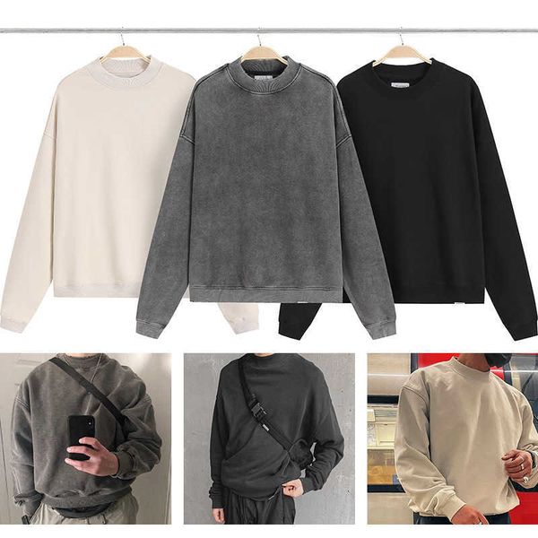 2023 men's and women's hoodies fashion western european brand designer represne autumn winter solid wash water used high street re, Black
2023 men's and women's hoodies fashion western european brand designer represne autumn winter solid wash water used high street re, Black