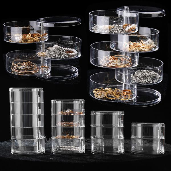 jewelry boxes rotating storage box makeup rack bracelet earring round plastic organizer holder display with cover 230223, Black;white
jewelry boxes rotating storage box makeup rack bracelet earring round plastic organizer holder display with cover 230223, Black;white