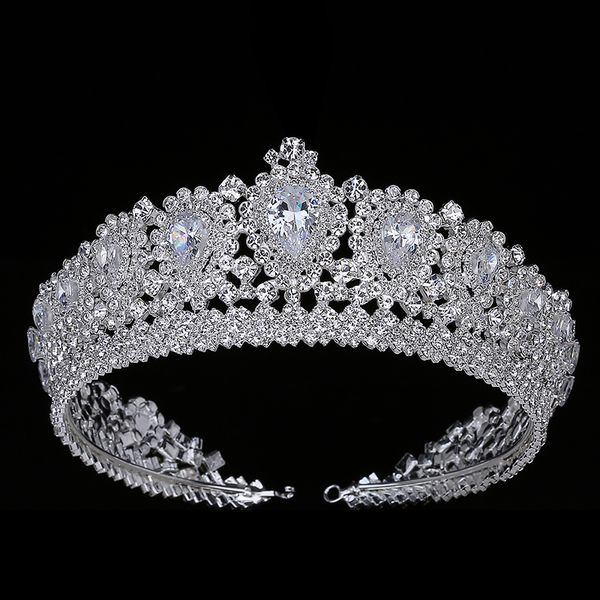 wedding hair jewelry hadiyana bling crown diadem tiara with zirconia crystal elegant woman tiaras and crowns for pageant party bc3232 230223, Slivery;golden
wedding hair jewelry hadiyana bling crown diadem tiara with zirconia crystal elegant woman tiaras and crowns for pageant party bc3232 230223, Slivery;golden