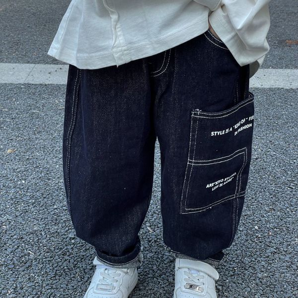 jeans boys' jeans fashionable high-quality children's casual loose pants children's clothing from 2 to 14 years old 230223, Blue
jeans boys' jeans fashionable high-quality children's casual loose pants children's clothing from 2 to 14 years old 230223, Blue