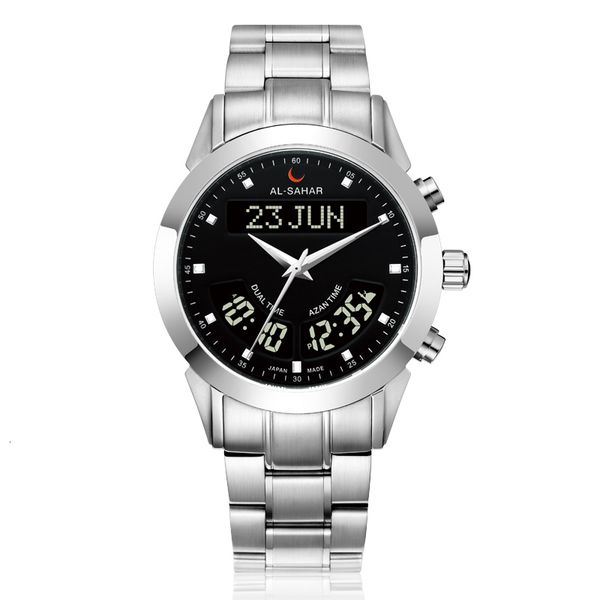 wristwatches luxury muslim azan watch with automatic mosque prayer reminder athan auto qibla digital dual time clock as p012sb sw 230223, Slivery;brown
wristwatches luxury muslim azan watch with automatic mosque prayer reminder athan auto qibla digital dual time clock as p012sb sw 230223, Slivery;brown