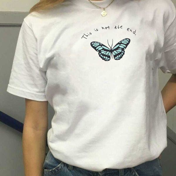 women's t-shirt this is the end butterfly graphic tee casual funny kawaii aesthetics personality women tee t-shirt harajuku hipster gir, White
women's t-shirt this is the end butterfly graphic tee casual funny kawaii aesthetics personality women tee t-shirt harajuku hipster gir, White
