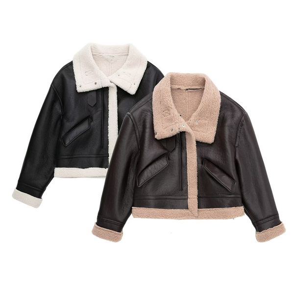 women's jackets norpojin faux leather fleece heavy fall winter warm coats chic lady luxurious female clothing 230222, Black;brown
women's jackets norpojin faux leather fleece heavy fall winter warm coats chic lady luxurious female clothing 230222, Black;brown