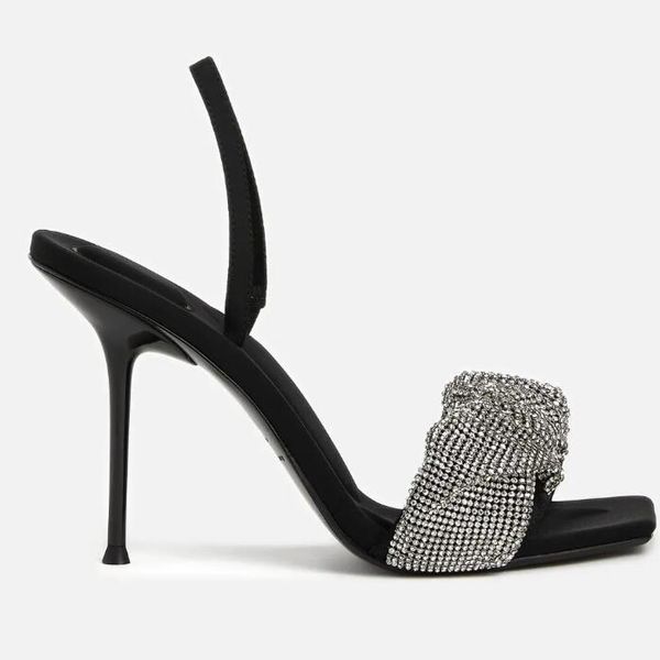 luxury designers summer julie women sandals shoes with ruched strap crystal-cut high heels lady black suede walking luxury footwear eu35-43
luxury designers summer julie women sandals shoes with ruched strap crystal-cut high heels lady black suede walking luxury footwear eu35-43