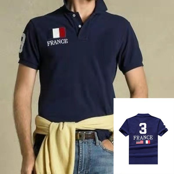 men's polos summer big horse classic national flag 3 solid short sleeve 100cotton polo shirt fashion homme 230223, White;black
men's polos summer big horse classic national flag 3 solid short sleeve 100cotton polo shirt fashion homme 230223, White;black