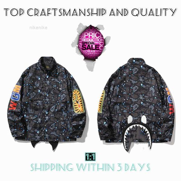 craftsmanship mens jackets shark mens star spots designers coat varsity co-branding stylist storm ghosts military style camouflage jacket ba, Black;brown
craftsmanship mens jackets shark mens star spots designers coat varsity co-branding stylist storm ghosts military style camouflage jacket ba, Black;brown
