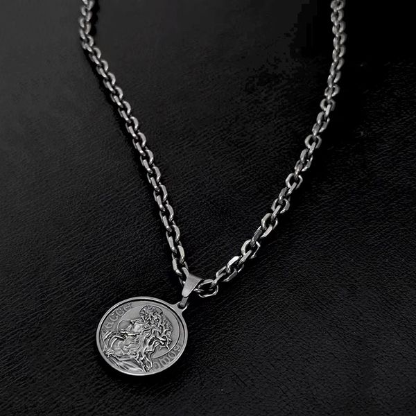 pendant necklaces 7mm solid chain large size necklace in curb link style 230223, Silver
pendant necklaces 7mm solid chain large size necklace in curb link style 230223, Silver