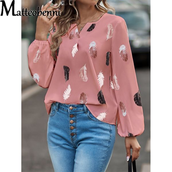 women's t shirt elegant feather print autumn chiffon female loose casual v neck pleated splicing flared sleeve tees 230222, White
women's t shirt elegant feather print autumn chiffon female loose casual v neck pleated splicing flared sleeve tees 230222, White