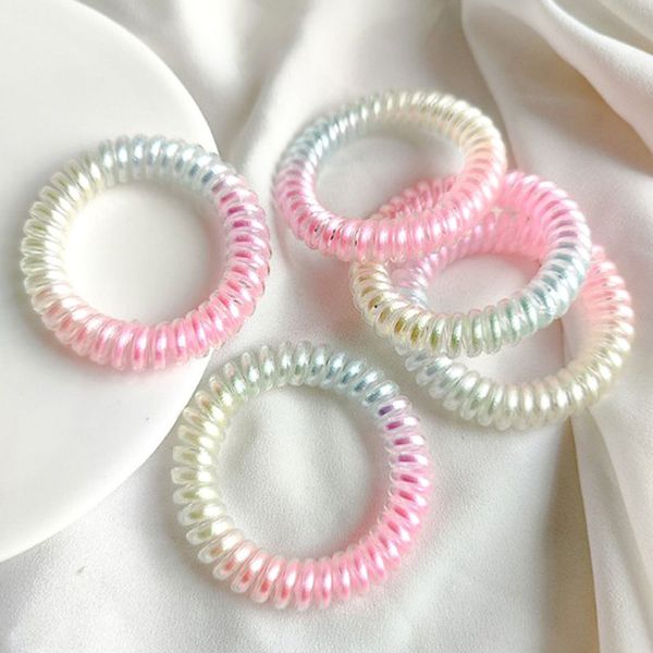 trendy rainbow telephone wire bling ponytail holder for women girls elastic hair bands candy color hair ring rope accessories, Golden;silver
trendy rainbow telephone wire bling ponytail holder for women girls elastic hair bands candy color hair ring rope accessories, Golden;silver